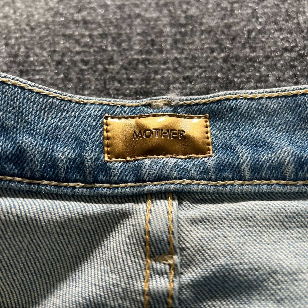 MOTHER Lil’ Lasso Sneak Wide Leg Jeans Size 31 in Ivy League Cowboy $248 - Picture 3 of 10